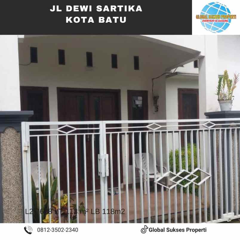 dijual rumah jl dewi sartika