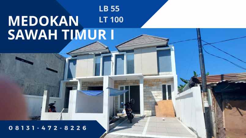 dijual rumah jl medokan sawah timur i