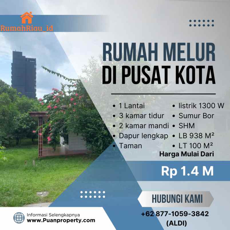 dijual rumah jl melur gg nenas