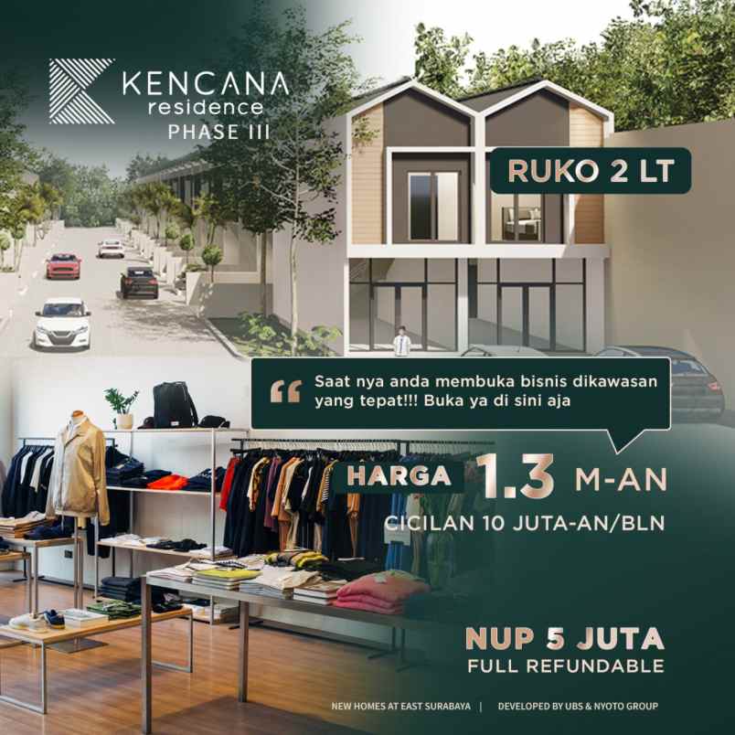 dijual rumah kencana residence 3