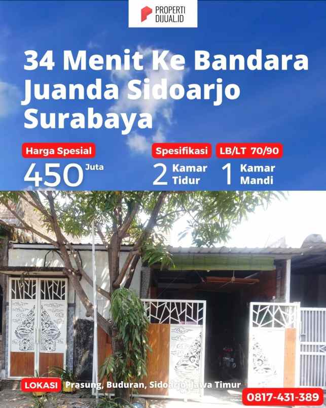 dijual rumah kepuhsari prasung kec