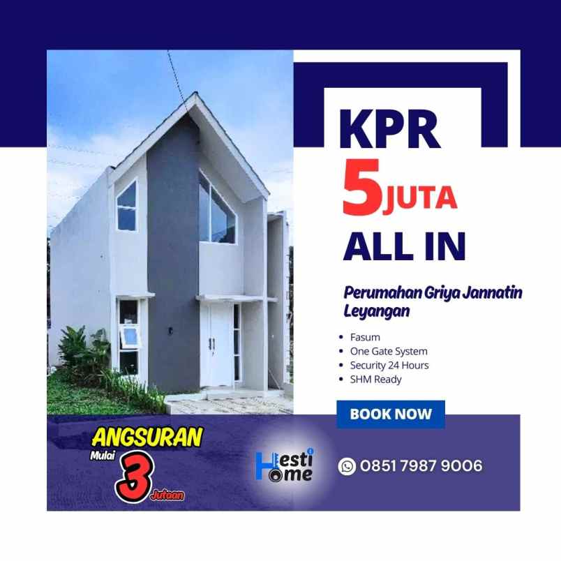 dijual rumah leyangan ungaran timur kab