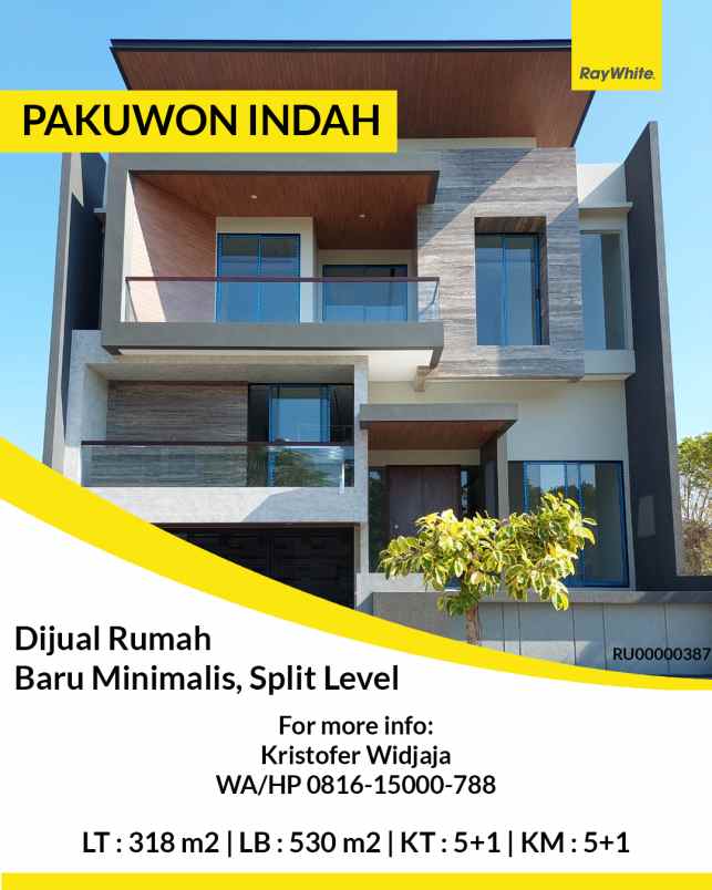 dijual rumah lisbon pakuwon indah surabaya