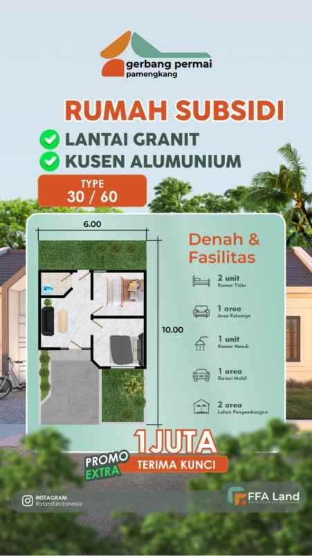 dijual rumah lokasi di belakang citraland