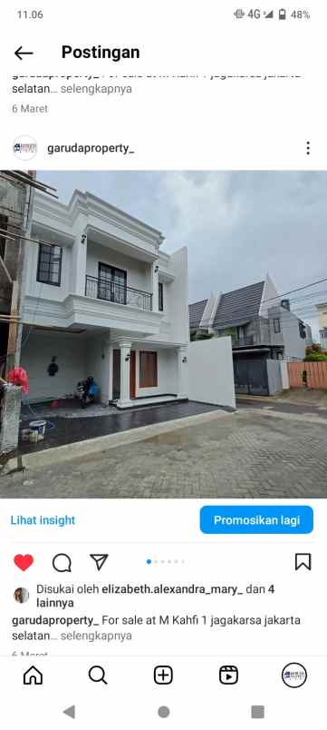 dijual rumah m kahfi 1 jagakarsa