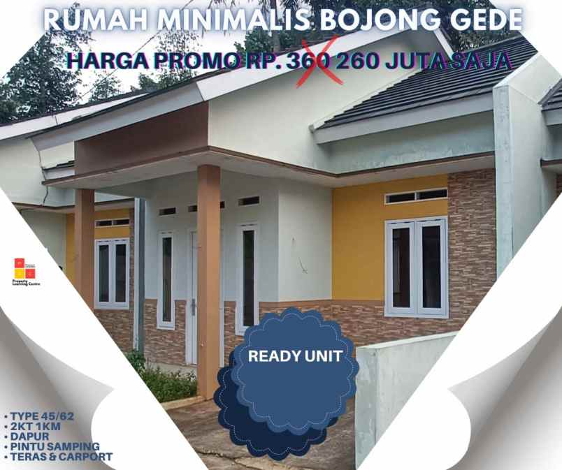 dijual rumah nangeran tajurhalang