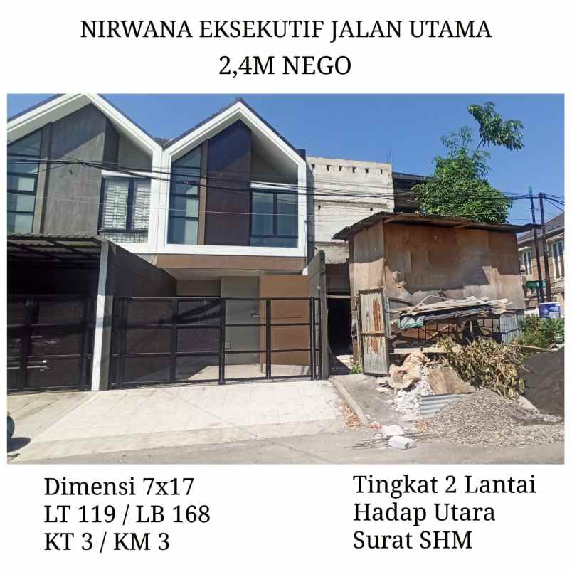 dijual rumah nirwana eksekutif