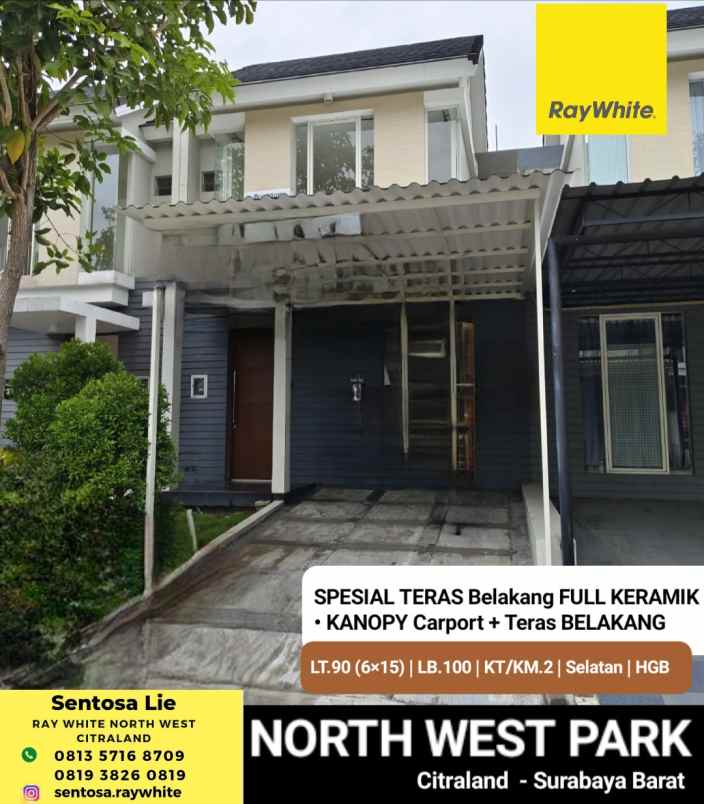 dijual rumah north west park