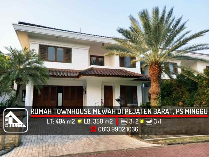 dijual rumah pejaten barat pasar minggu