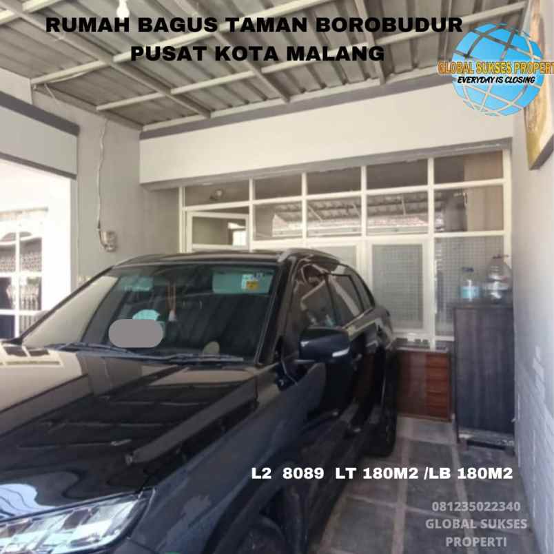 dijual rumah perumahan taman borobudur