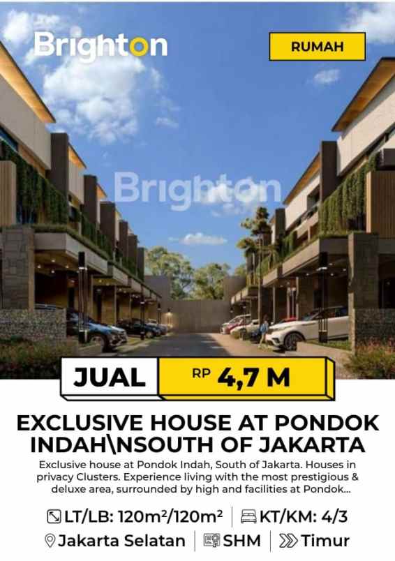 dijual rumah pondok indah jakarta selatan
