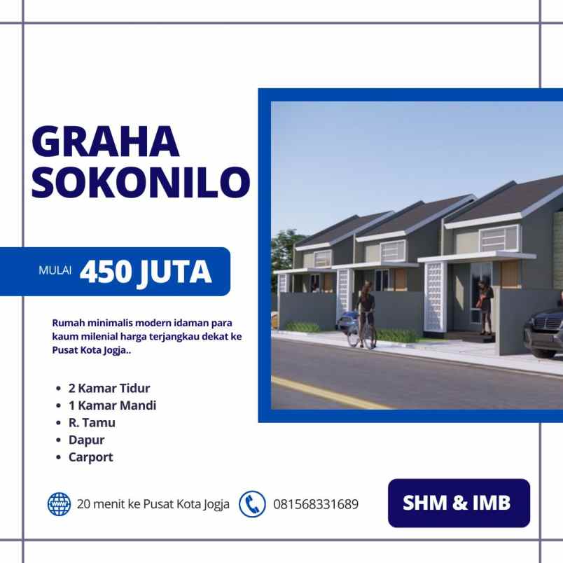 dijual rumah sidoluhur kec godean