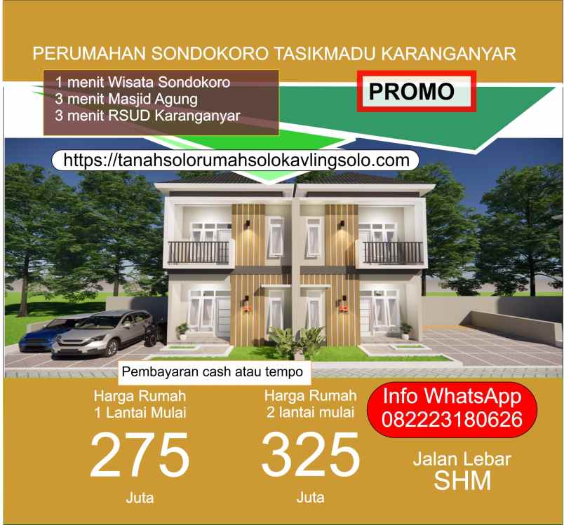 dijual rumah sondokoro tasikmadu