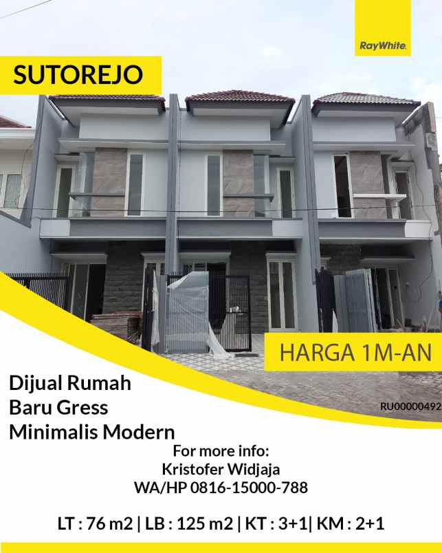 dijual rumah sutorejo surabaya