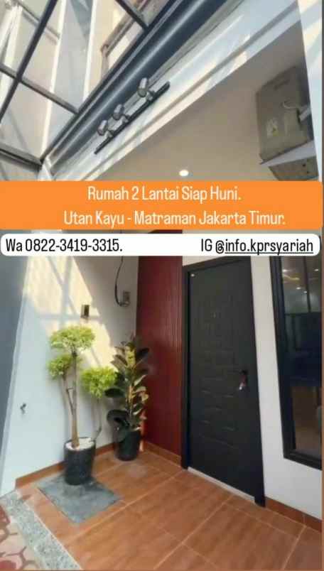 dijual rumah utan kayu