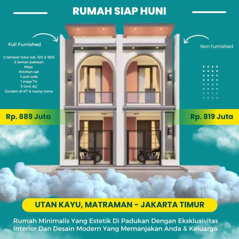 dijual rumah utan kayu