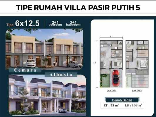 dijual rumah villa pasir putih 5 pik2