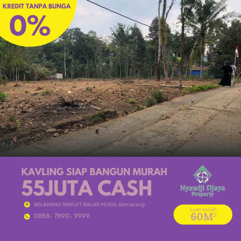 dijual tanah belakang sirkuit balap mijen