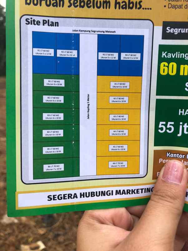 dijual tanah belakang sirkuit balap mijen