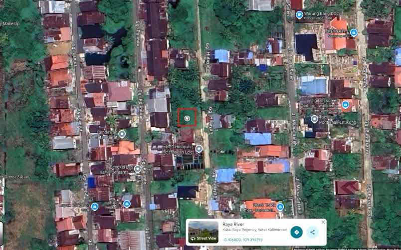 dijual tanah gang hidayah jalan parit bugis