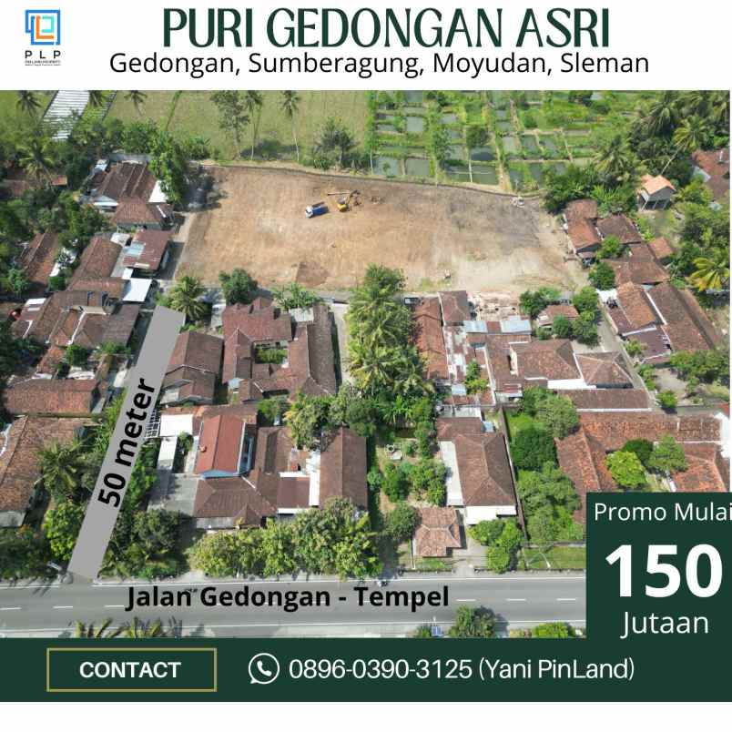 dijual tanah gedongan sumberagung