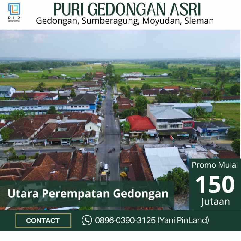 dijual tanah gedongan sumberagung