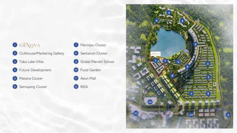 dijual tanah genova asya jgc jakarta