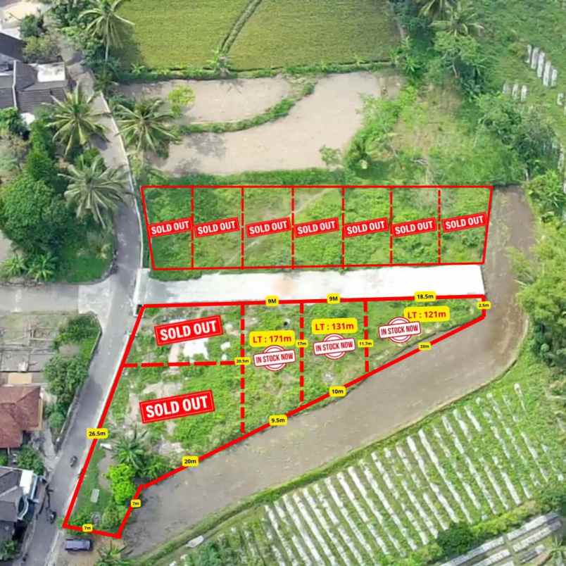 dijual tanah jalan degolan kaliurang