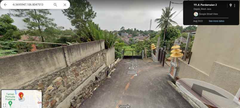 dijual tanah jalan perdamaian