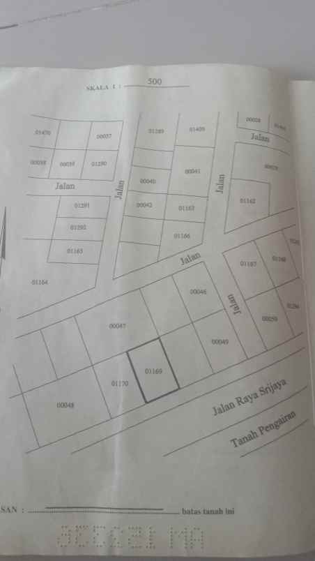 dijual tanah jalan srimahi