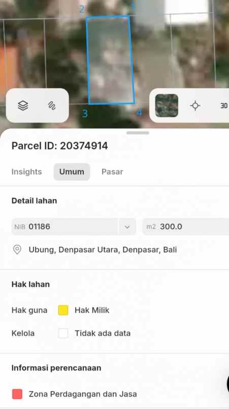 dijual tanah jl cargo indah