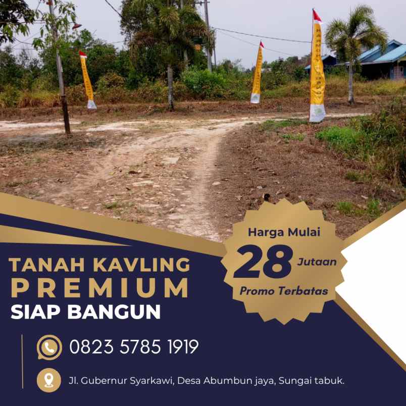 dijual tanah jl gubernur syarkawi desa