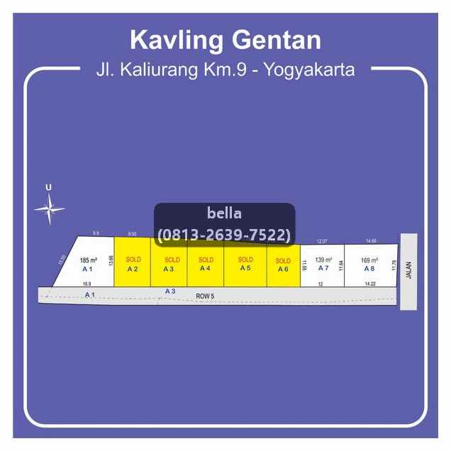 dijual tanah jl kaliurang km 10