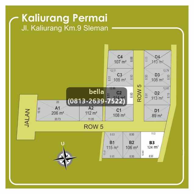 dijual tanah jl kaliurang km 9