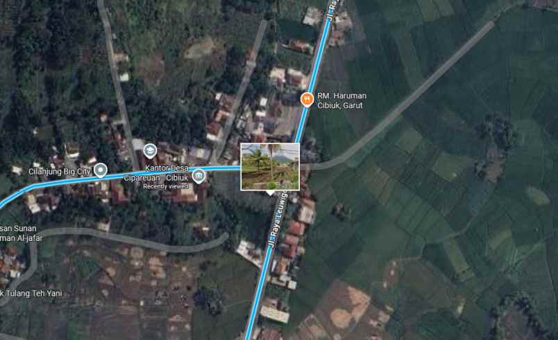 dijual tanah jl raya leuwigoong