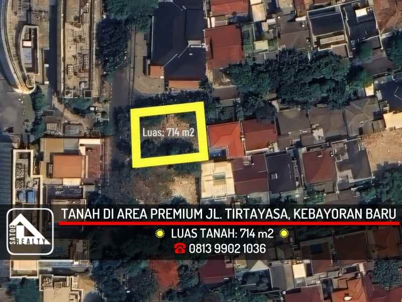 dijual tanah jl tirtayasa kebayoran