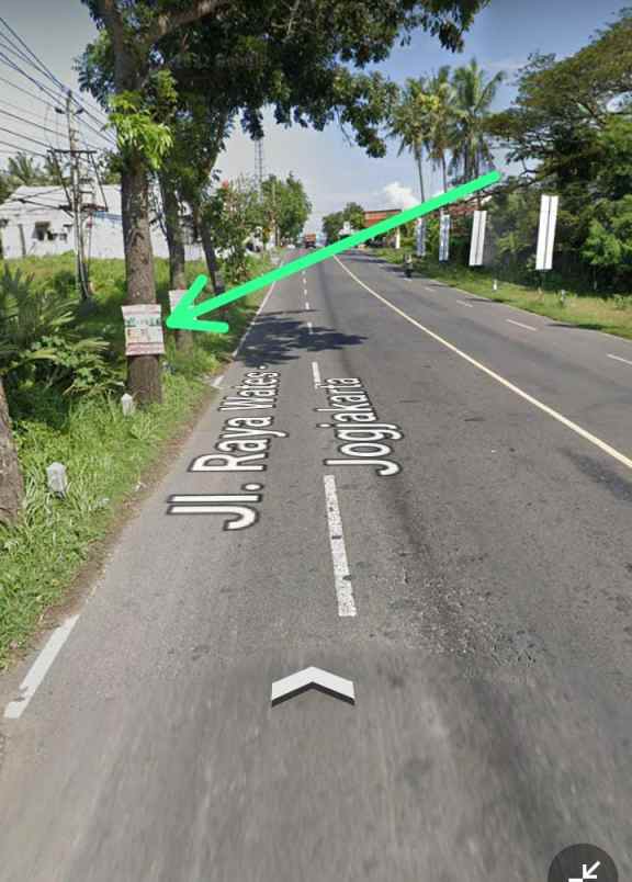 dijual tanah jl wates km 11 argorejo