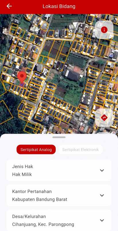 dijual tanah murah cihanjuang 6x10 63m