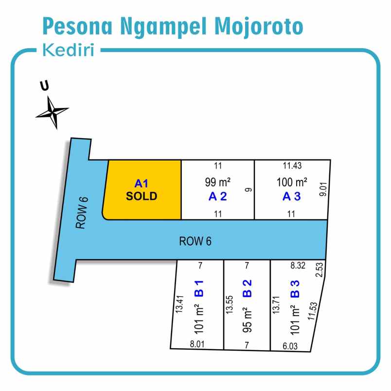 dijual tanah ngampel mojoroto