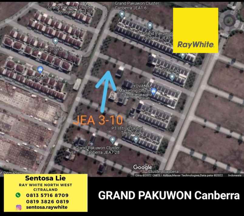 dijual tanah perumahan grand pakuwon