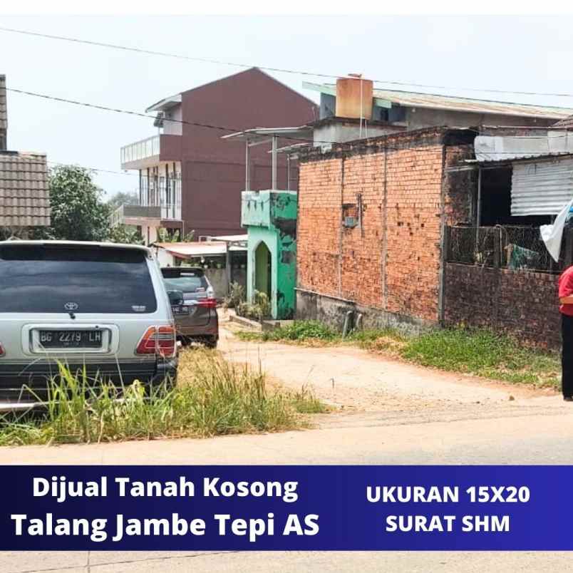 dijual tanah pinggir jalan talang jambe