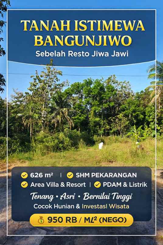 dijual tanah salakan bangunjiwo kasihan