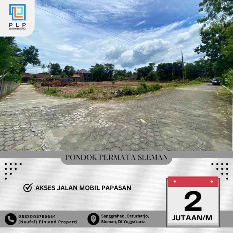 dijual tanah sanggrahan caturharjo