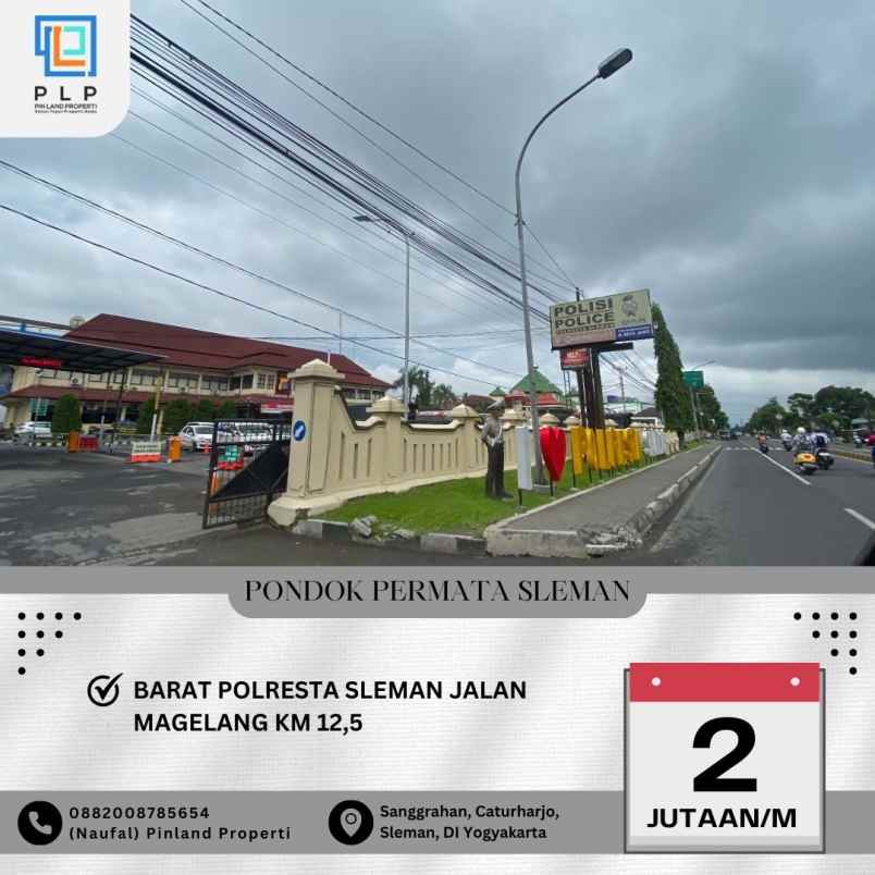 dijual tanah sanggrahan caturharjo