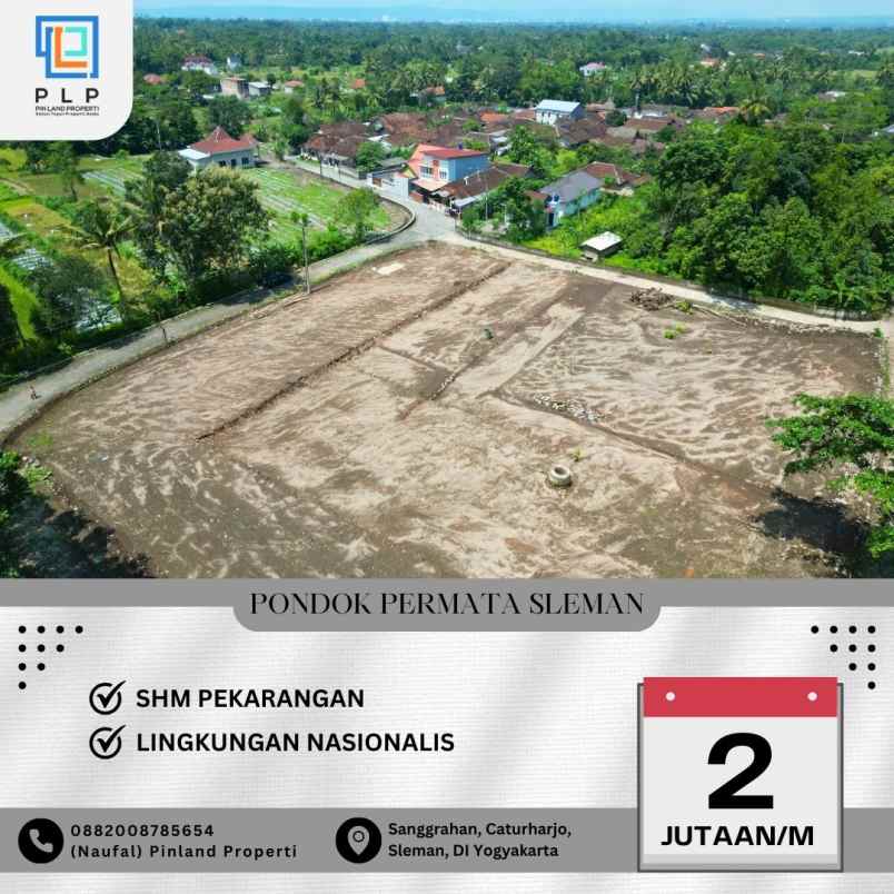 dijual tanah sanggrahan caturharjo