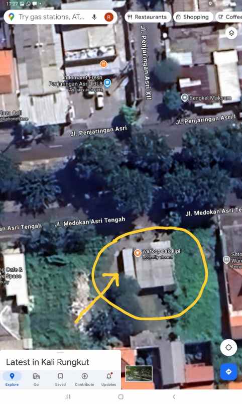 dijual tanah siap bangun di raya medokan asri rungkut