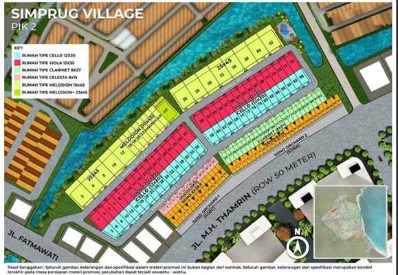 dijual tanah simprug village pik2