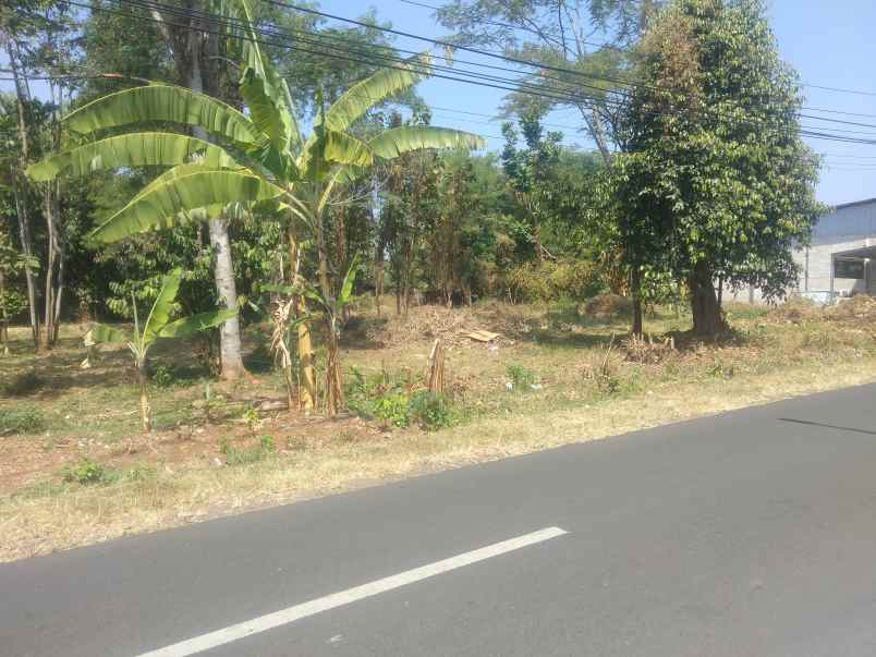 dijual tanah strategis pinggir jl kabupaten