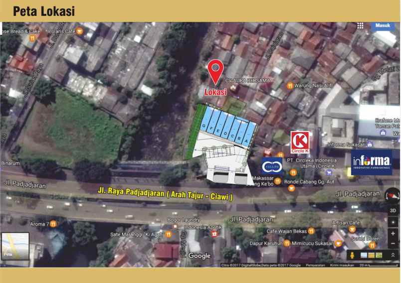 dijual tanah sukasari