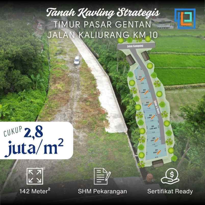 dijual tanah surirejo timur pasar